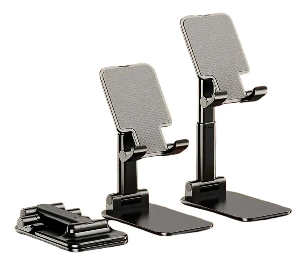 Suporte Celular Articulado 360 Graus Ajustável HXT Preto Mesa