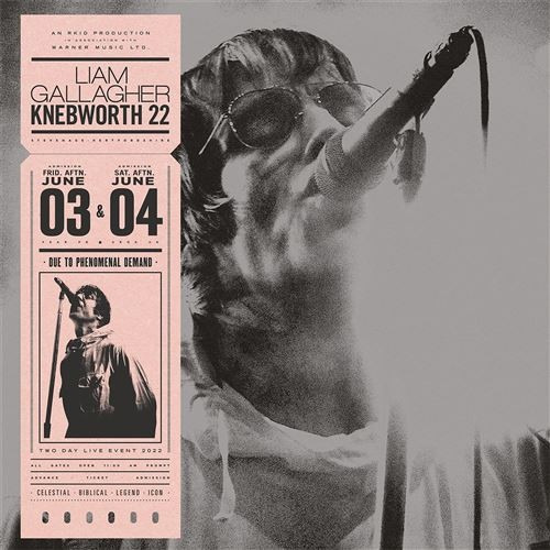 Cd Liam Gallagher - Knebworth 22 Live, 3 y 4 de junio, versión estándar sellada por Imp