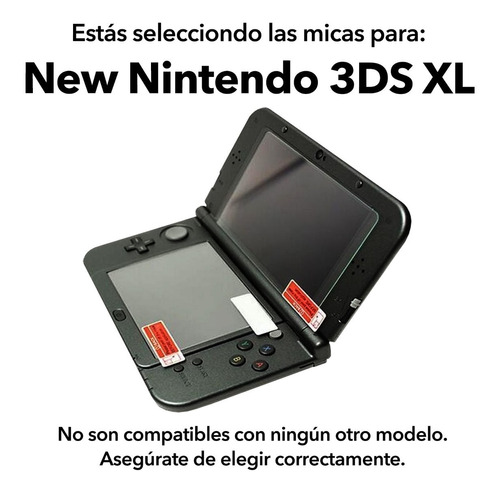 Combo Micas Carbono 3ds / 2ds Todos Los Modelos Xl New Mica