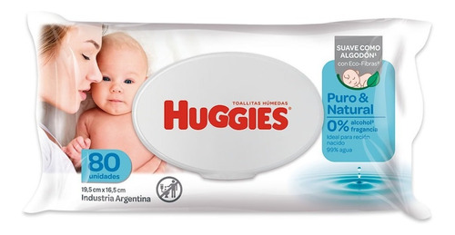 80 Toallitas Huggies Para Recien Nacido