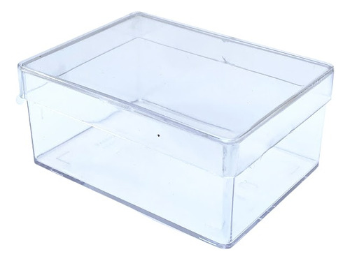 Caja Rectangular Acrilico Transparente Souvenirs Botones X 5