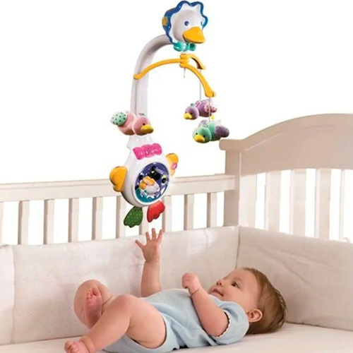 Imagen 3 de 6 de Móvil Para Cuna Musical Pata Mama Con Proyector V-tech