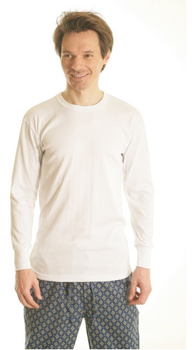 Imagen 1 de 5 de Camiseta Talle Especial Interlok M/larga Escote Redondo 