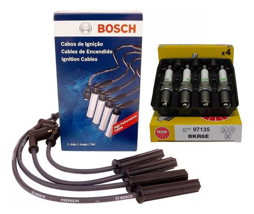 Kit Cables Y Bujias Renault Kangoo Sandero Logan 1.6 8v K7m