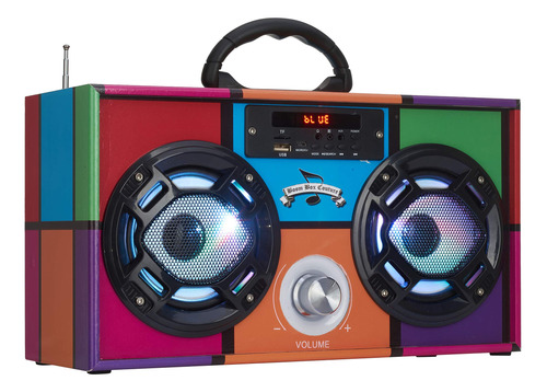 Wireless Express - Mini Boombox Con Altavoces Led - Altavoz.