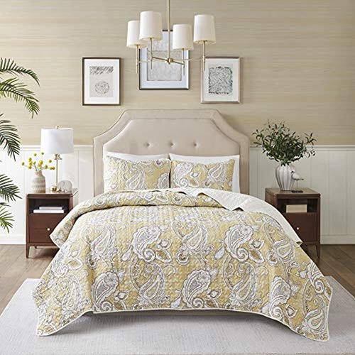 Confort Spaces Quilt Set - Trendy Paisley Summer Cover, Cozy