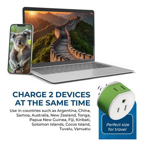 Adaptador De Enchufe Orei Australia, Nueva Zelanda, China Ti