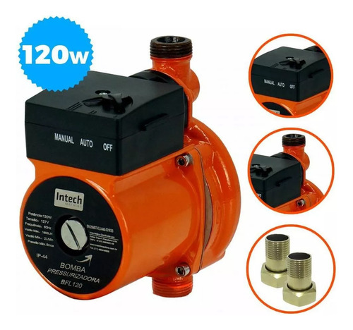 Bomba De Água Pressurizadora 120w Bfl120 Intech Machine 127v Voltagem 110v