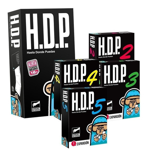 Imagen 1 de 6 de Juego De Mesa H.d.p + Las Expansiones 2, 3, 4, 5 Buró E.full