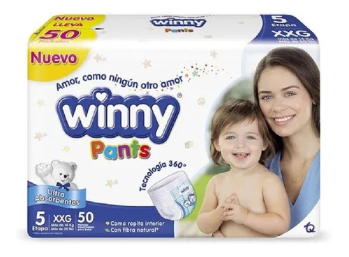 Pañal Winny Pants Etapa 5 X50 - Unidad a $1598