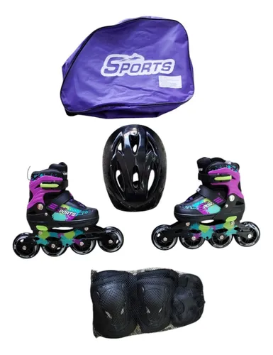 Patines Semiprofesional Rueda Grande Con Kit De Protección