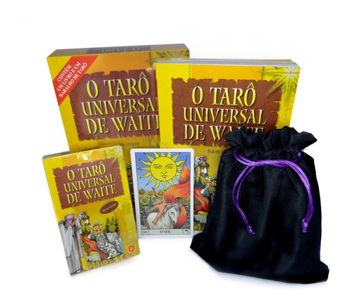 Imagem 3 de 10 de Tarô De Waite 78 Cartas + Manual + Brinde Saquinho
