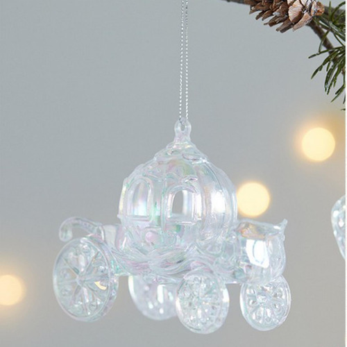 Colgante De Árbol De Navidad Transparente Con Diseño De Cala