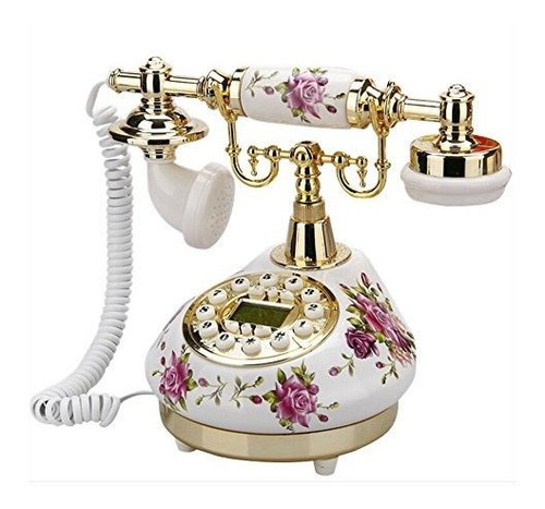 Telpal Retro Vintage Antiguo Telefono Antiguo Con Dial De B