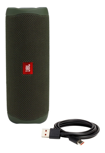 Parlante JBL Flip 5 JBLFLIP5BLUAM portátil con bluetooth waterproof green