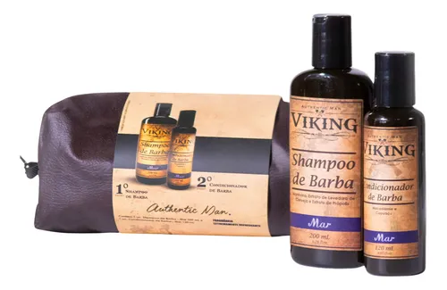 Shampoo E Condicionador Kit Para Barba Macia Hidratada