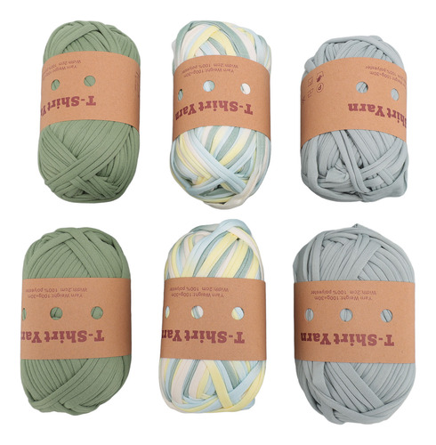 Camiseta Carpet Yarn De 6 Rollos, Suave, Elástica, Lavable
