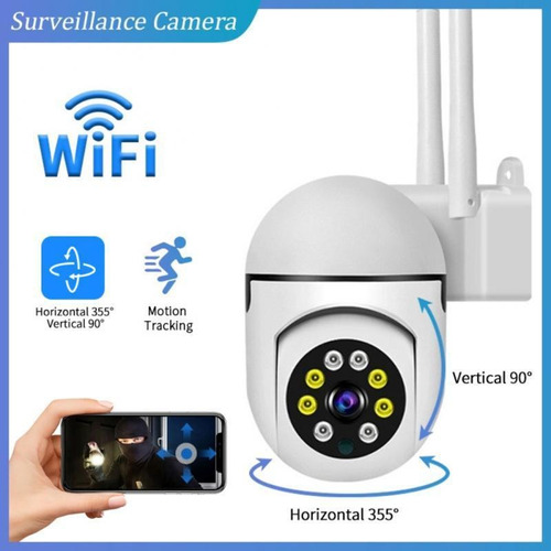 Wifi Home Night Vision Hd V380 2mp Security Camera 360 °1080