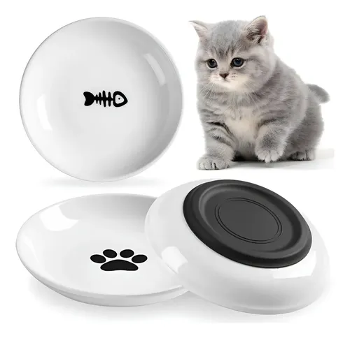 A A Pl Tazón E Comida Para Pets, Cerâmica E Plástico