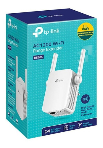 Imagen 1 de 1 de Extensor De Cobertura Wi-fi Universal Ac1200 Tp-link Re305