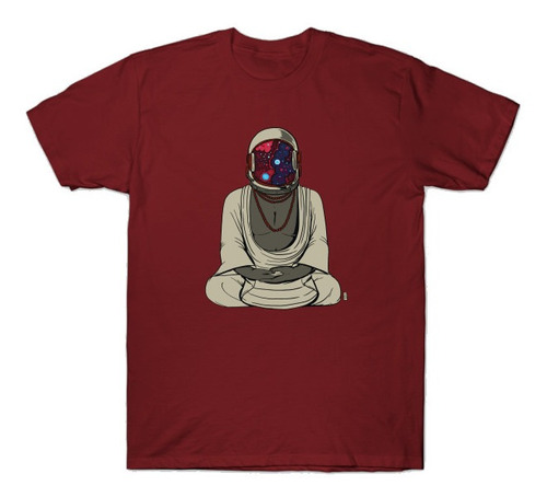 Playera Camiseta Astronauta En El Universo Meditando Buda Yo