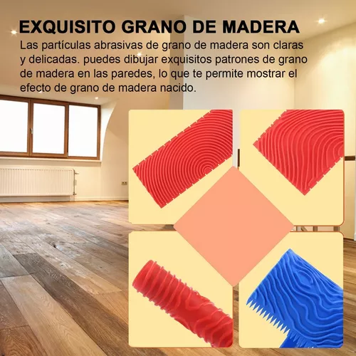 Veteador Para Pintar Con Acabado Imitación Madera Kit 8 Pzs