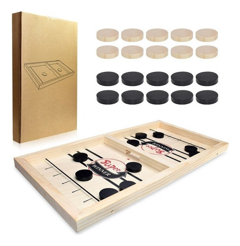 Juego De Mesa De Hockey De Madera Game Battle A