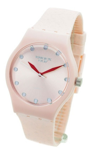 Reloj Knock Out Mujer 8441-4 Caucho Wr Metal Colores