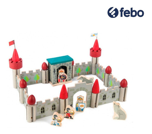 Imagen 2 de 4 de Juguete Castillo De Lobos Tender Leaf Toys De Madera Febo