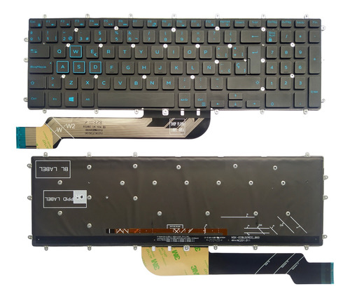 Teclado Original Para Dell G3-3578 G5-5500 G5-5570 Iluminado