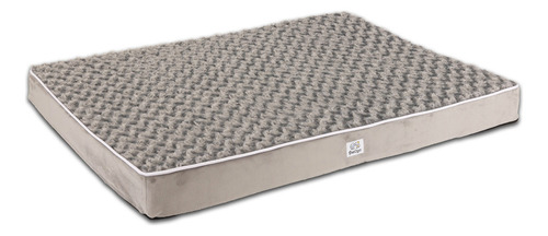 Cama Perro Mascota Pet2go® 100% Lavable - Colchoneta M 75x55 Color Gris Diseño Mediana