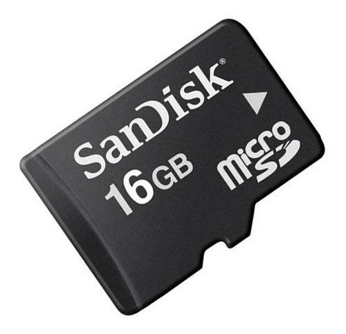 Imagem 1 de 2 de Cartão De Memória Sandisk Micro Sd 16gb Com Adaptador