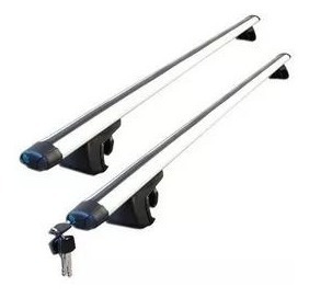 Imagen 3 de 4 de Barras Portaequipaje Universal Aluminio C/ Candado 120 Y 135