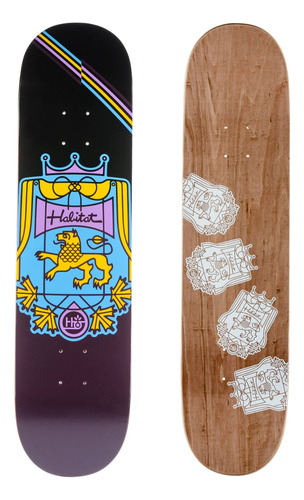 Habitat Patinetas Skateboard Deck Coat Of Arms Purpura 8.0 