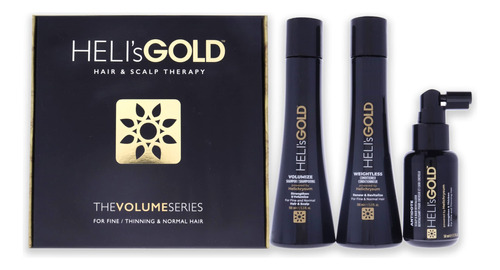 Heli's Gold Volume Series - Kit De Viaje Para Cabello Fino/f