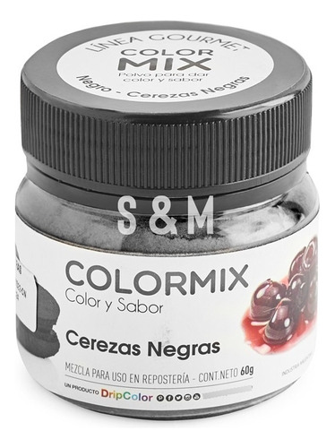 Colorante En Polvo Gourmet Colormix Cerezas Negras
