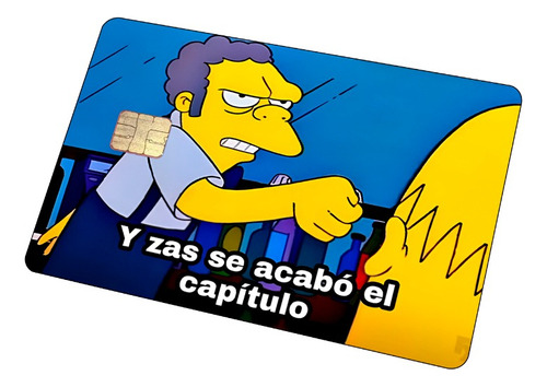 Sticker Para Tarjeta Nuevo Los Simpson Se Acabo El Capitulo