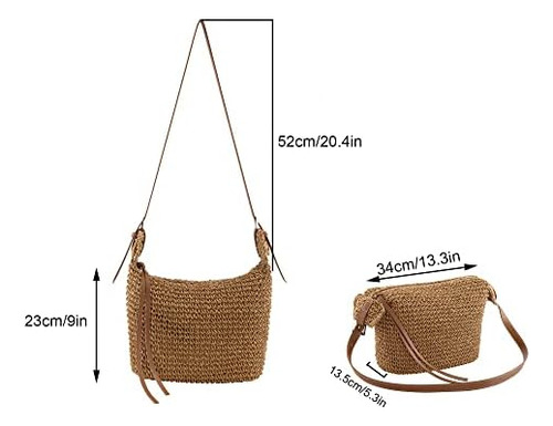 Ayliss Bolso De Paja Para Mujer, Bolso Pequeño De Verano Par