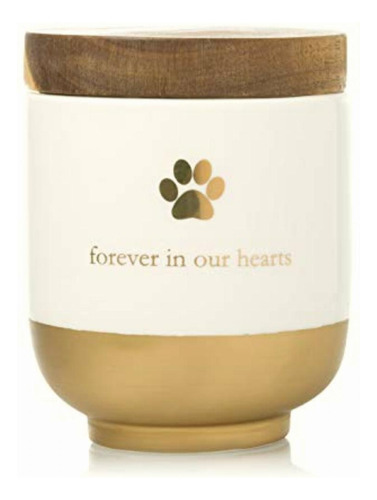 Pearhead Pet Ceramic Forever In Our Hearts Urn, Pet