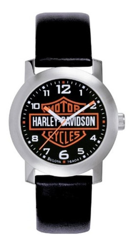 Harley Davidson Bulova Mens 's Bar & Shield Logo Reloj Tried