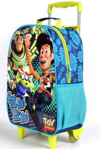 Kit Mochila De Rodinhas Infantil Toy Story + Lancheira + Est