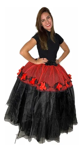 Saia Longa De Organza MercadoLivre