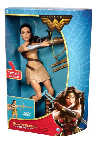 Muñeca Mattel Wonder Woman Dc Arco Y Flecha Acción