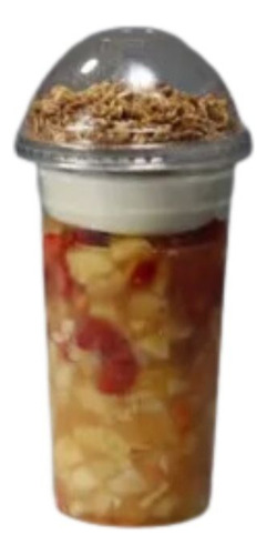 Copo Da Felicidade Com Tampa Bolha 650ml Sem Furo G865 30un Cor Transparente