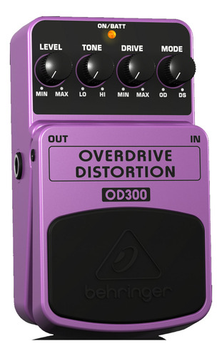 Pedal De Efectos Overdrive Distortion Behringer Od300