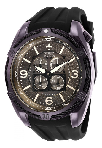 Reloj Para Hombre Invicta Aviator 28084 Negro