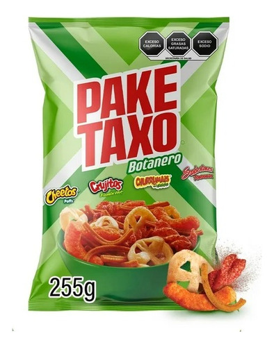 3 Pza Botana Sabritas Paketaxo Botanero Queso, Chile Y Limón