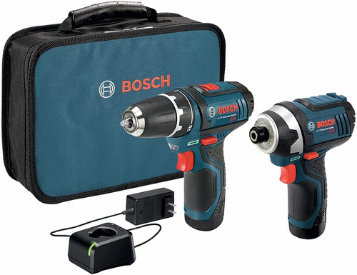 Kit Bosch Taladro/ Destornillador Impacto, Estuche +cargador Color Azul 220V