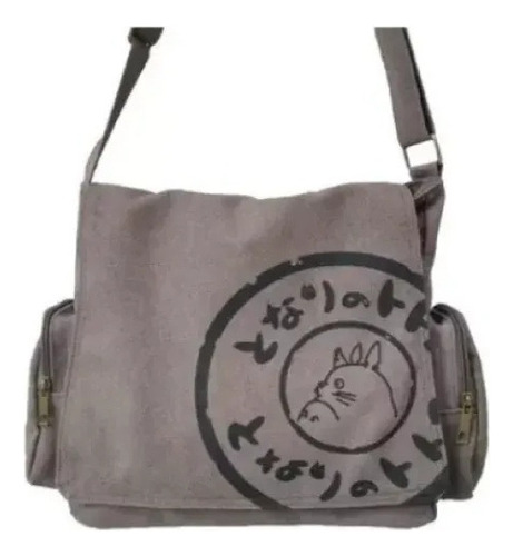 Bolsa De Hombro De Lona De Alta Calidad Mi Vecino Totoro Color Gris