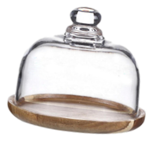Soporte Para Tartas Con Cúpula De Cristal, Bandeja Para